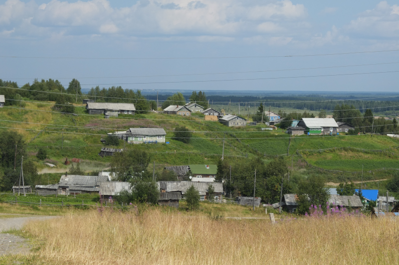 Деревня Акись.