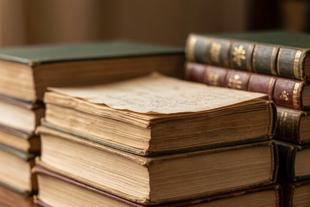 стопка книг.