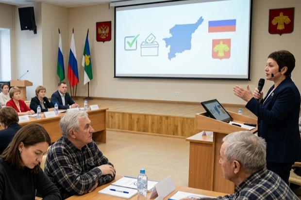ИИ-изображение: группа людей на семинаре.