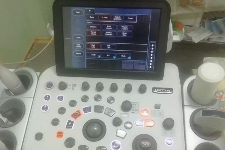 Материально-техническая база Усинской центральной районной больницы пополнилась новым аппаратом УЗИ ARIETTA 65.