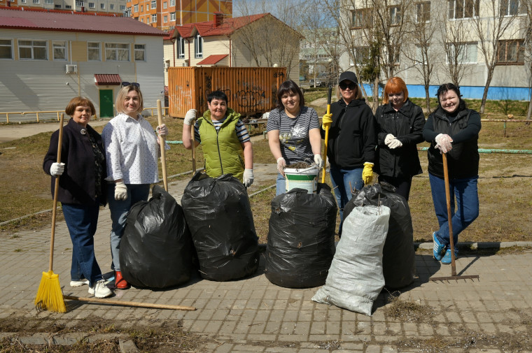 В Усинске подвели Итоги всероссийского экологического субботника «Зеленая весна - 2024» .